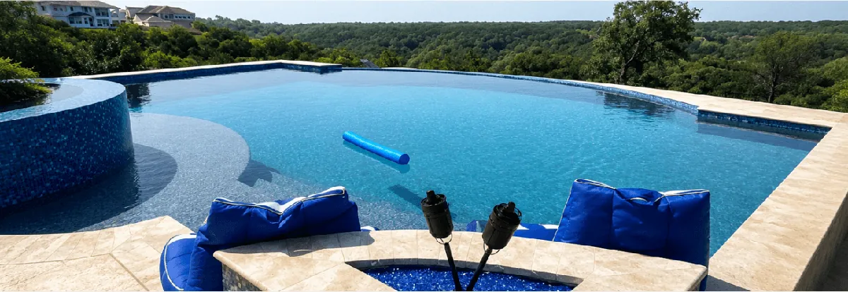 Custom gunite pool by Wild West Custom Pools