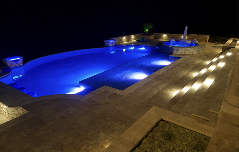 The Grand Estate — custom pool in Round Rock, TX